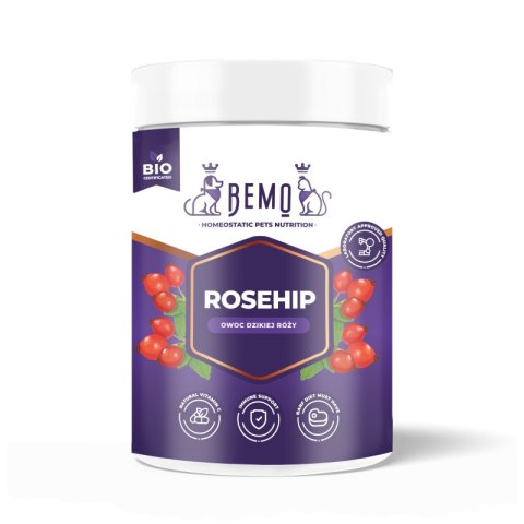 BEMO ROSEHIP - OWOC DZIKIEJ RÓŻY DLA PSA I KOTA 130 g