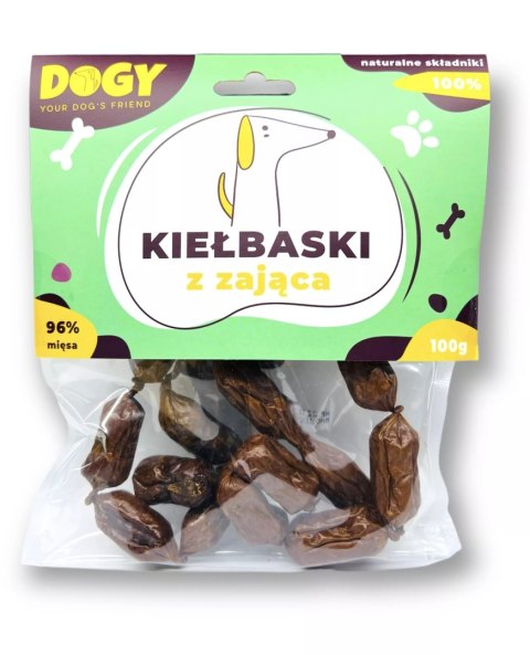 DOGY - Kiełbaski z zająca 100g