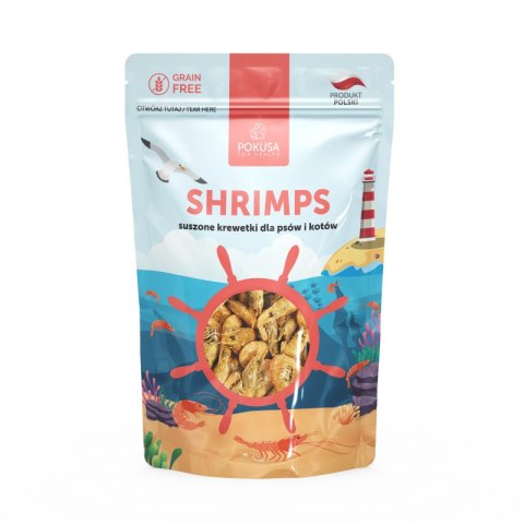 Pokusa SHRIMPS suszone krewetki - naturalny przysmak 40 g