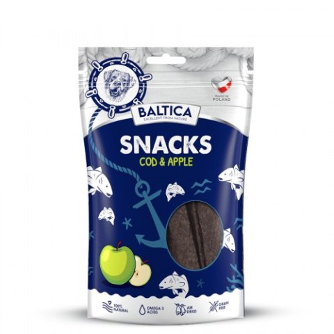 BALTICA Snacks Polędwica dorsza z jabłkami 80g