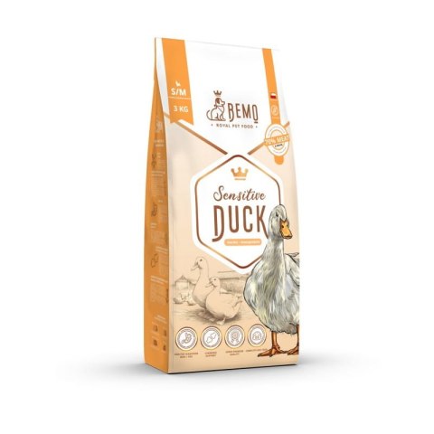 BEMO SENSITIVE DUCK - KARMA SUCHA DLA PSA Z KACZKĄ Małe i Średnie Rasy S/M