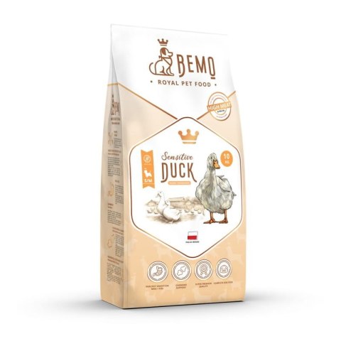 BEMO SENSITIVE DUCK - KARMA SUCHA DLA PSA Z KACZKĄ Małe i Średnie Rasy S/M