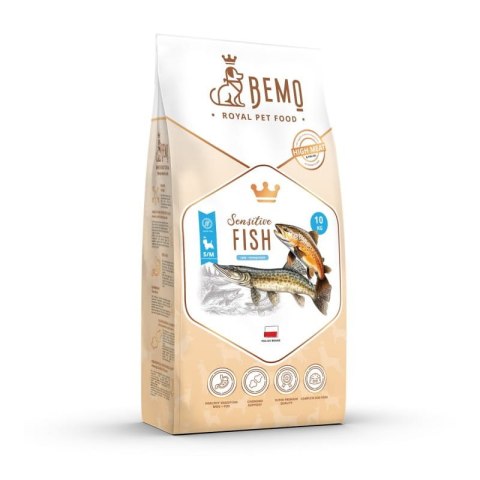 BEMO SENSITIVE FISH - KARMA SUCHA DLA PSA Z RYBĄ Małe i Średnie Rasy S/M