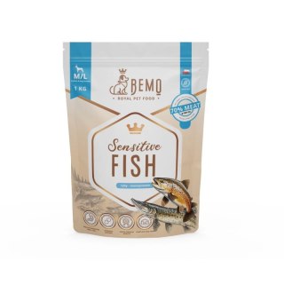 BEMO SENSITIVE FISH - KARMA SUCHA DLA PSA Z RYBĄ Średnie i Duże Rasy M/L 1kg