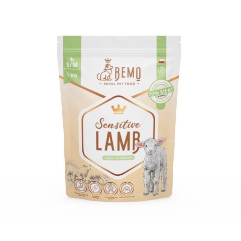 BEMO SENSITIVE LAMB - KARMA SUCHA DLA PSA Z JAGNIĘCINĄ Małe i Średnie Rasy S/M