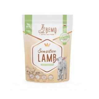 BEMO SENSITIVE LAMB - KARMA SUCHA DLA PSA Z JAGNIĘCINĄ Średnie i Duże Rasy M/L 1kg