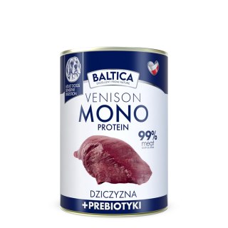 Baltica Karma mokra Mono dziczyzna z prebiotykami 400g