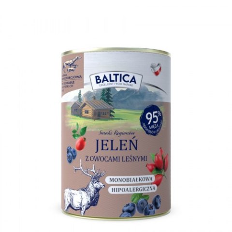 Baltica jeleń z owocami leśnymi 400g