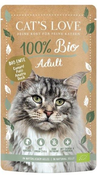 CAT'S LOVE Bio Duck - ekologiczna kaczka w naturalnej galaretce (100g)