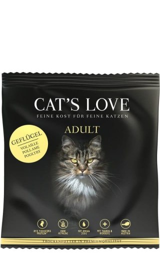 CAT'S LOVE Geflugel - sucha karma dla kota bez zbóż z drobiem, 80g