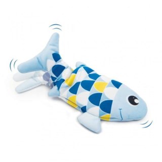 Catit Groovy Fish - interaktywna skacząca ryba dla kota z kocimiętką niebieska 27cm