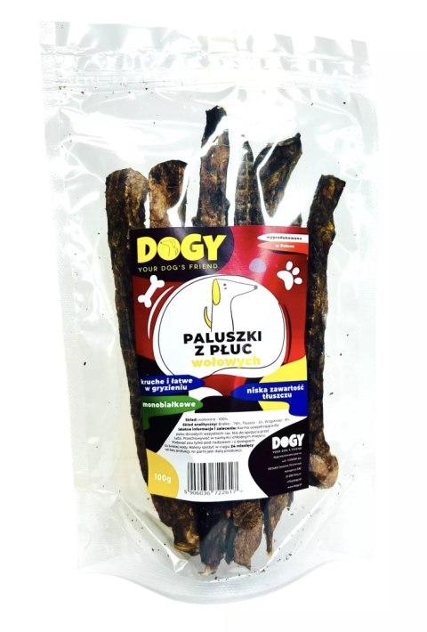 DOGY - Paluszki z płuc wołowych 100g