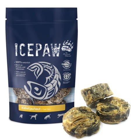 ICEPAW Kabeljauhaut - przysmaki ze skóry dorsza (100g)