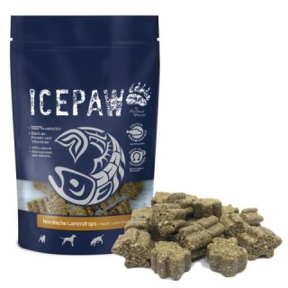 ICEPAW Nordische Lammdrops - przysmaki z jagnięciną dla psów (300 g)