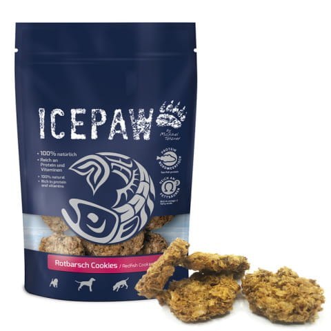 ICEPAW Rotbarsch Cookies - ciasteczka z karmazyna (100g)