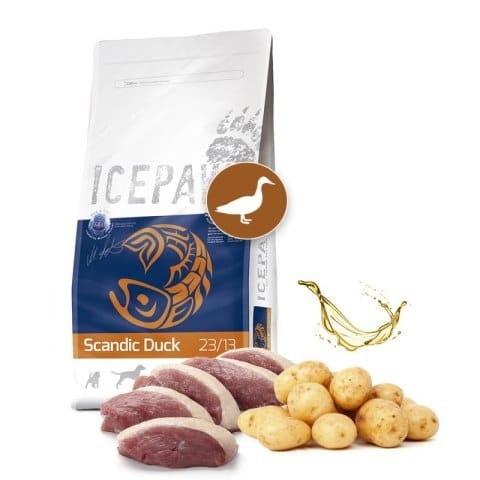 ICEPAW Scandic duck dzika kaczka karma dla dorosłych psów, 2 kg