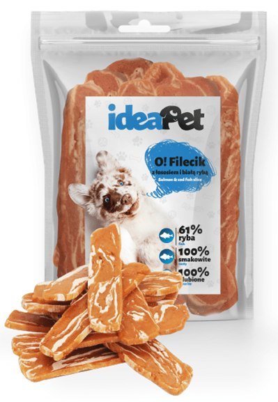 IdeaPet Filecik z łososiem i białą rybą 500g