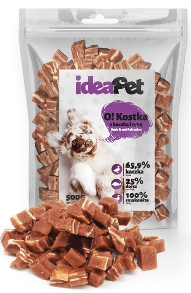 IdeaPet Kostka z kaczką i rybą 500g