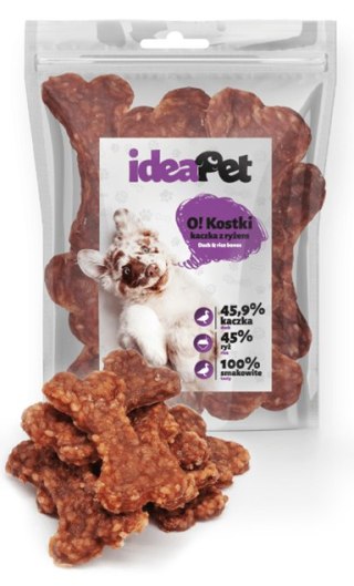 IdeaPet Kostki kaczka z ryżem 9cm 500g Powrót