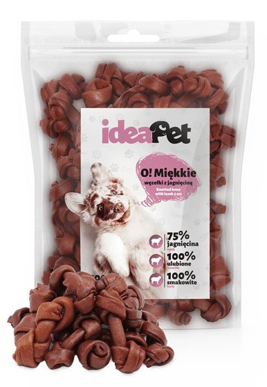 IdeaPet Miękkie węzełki z jagnięciną 5cm 500g