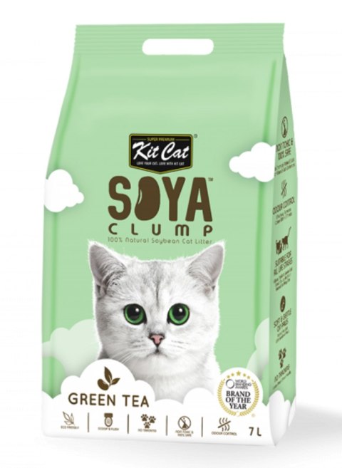 KIT CAT ŻWIREK ECO SoyaClump GREEN TEA 7L