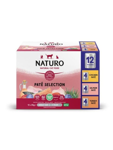 NATURO KOT Grain Free Paté VARIETY PACK 12x85g