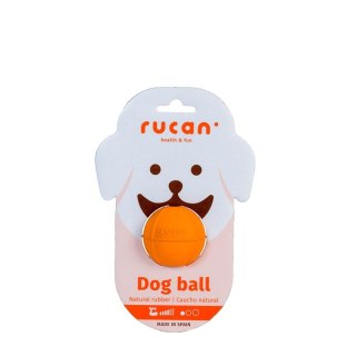 RUCAN BALL Orange , średnio twarda, pomarańczowa piłka na przysmaki dla psa