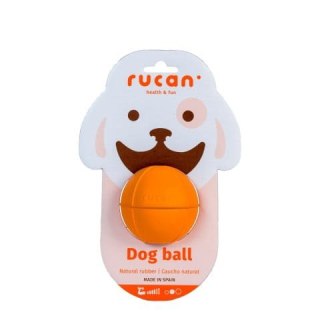 RUCAN BALL Orange , średnio twarda, pomarańczowa piłka na przysmaki dla psa Rozmiar M
