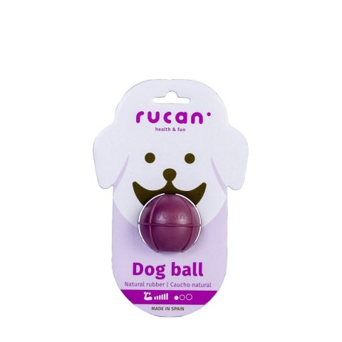 RUCAN BALL Purple bardzo twarda, fioletowa piłka na przysmaki dla psa