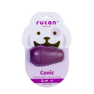 RUCAN CONIC Purple - bardzo twarda, fioletowa zabawka na przysmaki dla psa