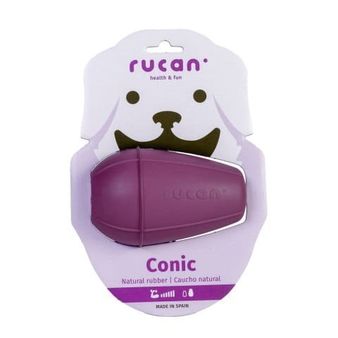 RUCAN CONIC Purple - bardzo twarda, fioletowa zabawka na przysmaki dla psa