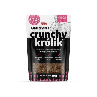 Uniszki - Crunchy 80g - Królik, mięta, pokrzywa