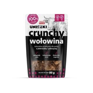 Uniszki - Crunchy 80g - Wołowina, pietruszka, pokrzywa