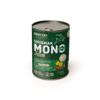 Uniszki Karma Mokra Monobiałkowa Jeleń 400g.