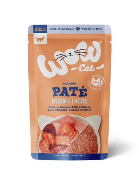 WOW CAT Huhn Lachs - kurczak z łososiem dla dorosłych kotów 125 g