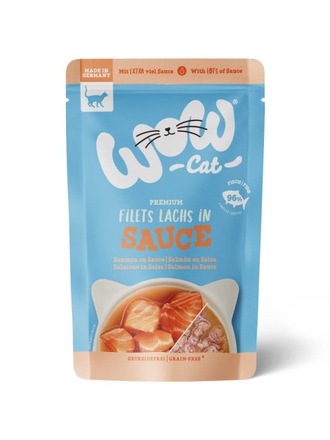 WOW CAT Lachs in sauce - filety łososia w sosie (85g)