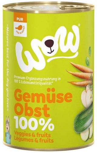 WOW Gemüse Obst - warzywa i owoce karma warzywna dla psa 400 g