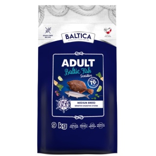 BALTICA EXCELLENT Adult Sensitive Baltic Fish M 9 kg – Hipoalergiczna karma z dzikich ryb bałtyckich dla psów ras średnich