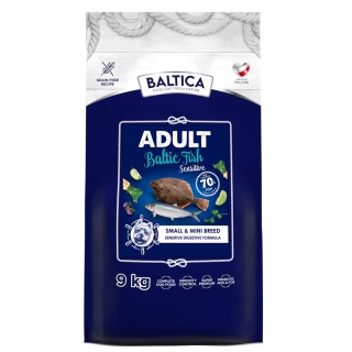 BALTICA EXCELLENT Adult Sensitive Baltic Fish XS/S 9 kg – Hipoalergiczna karma z ryb bałtyckich dla psów małych i miniaturowych