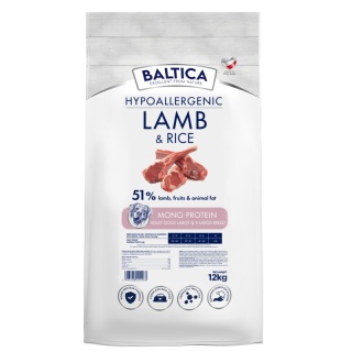 BALTICA NUTRACEUTIC Hypoallergenic Lamb & Rice L/XL 12 kg – Hipoalergiczna karma z jagnięciną i ryżem dla psów dużych ras