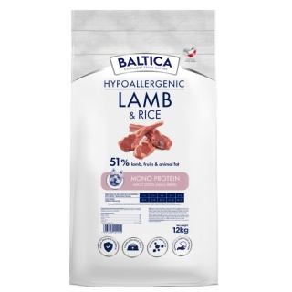 BALTICA NUTRACEUTIC Hypoallergenic Lamb & Rice XS/S 12kg – Hipoalergiczna karma z jagnięciną i ryżem dla psów małych ras