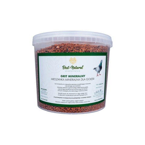 Best Natural Grit mineralny czerwony z anyżem 6,5 kg – naturalne wsparcie trawienia i kondycji ptaków
