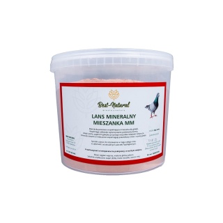 Best Natural Lans mineralny – mieszanka MM 6 kg Naturalne wsparcie dla zdrowia, trawienia i mocnych kości Twoich ptaków