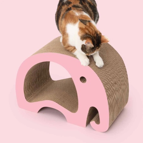 Cat It Zoo Scratcher Słoń – kartonowy drapak 2w1, który pokocha każdy kot