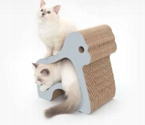 Cat It Zoo Scratcher Goryl – potężny kartonowy drapak 2w1 dla prawdziwych kocich odkrywców