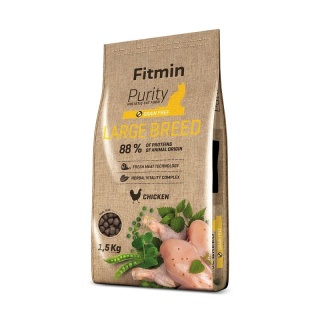 Fitmin Cat Purity Large Breed 1,5 kg – Bezzbożowa karma z kurczakiem dla kotów dużych ras