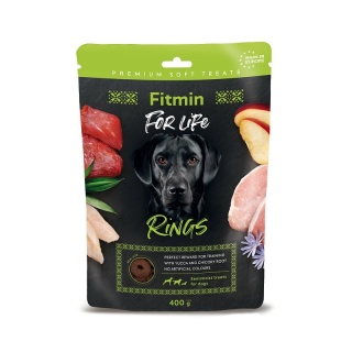 Fitmin FFL Dog – Przysmak dla psa Ring Wieprzowina Drób Wołowina 400 g