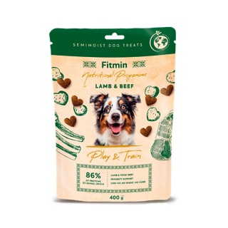 Fitmin FFL Dog Play & Train – Przysmak dla psa Jagnięcina Wołowina 400 g