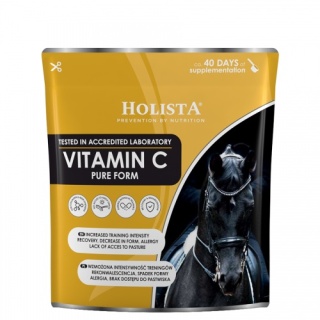 Holista Equine Vitamin C Pure Form 600 g – Naturalne wsparcie odporności koni