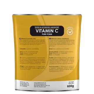 Holista Equine Vitamin C Pure Form 600 g – Naturalne wsparcie odporności koni